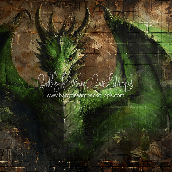 X Drop Mascot Brick Dragons Green (JA)