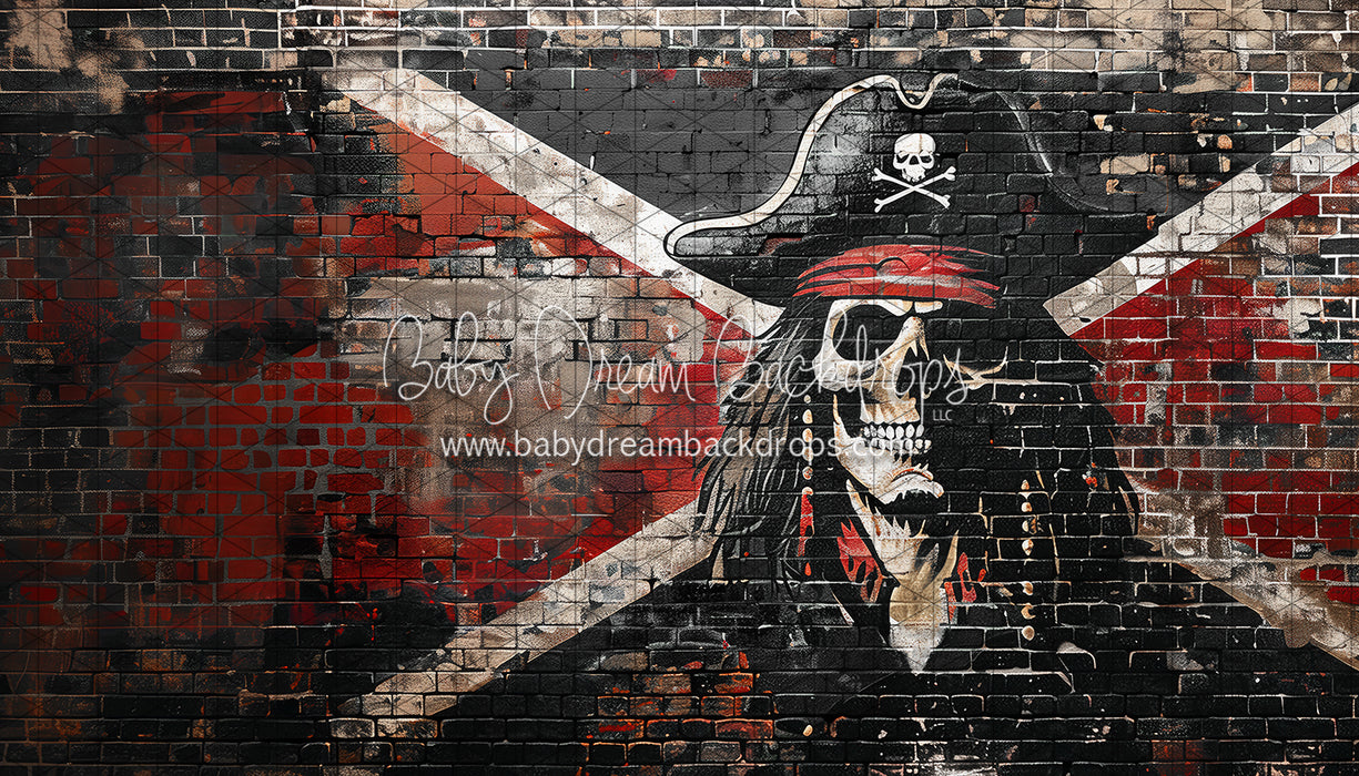 Mascot Brick Pirate Flag Red (JA)