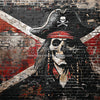 X Drop Mascot Brick Pirate Flag Red (JA)