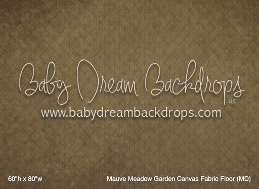 Mauve Meadow Garden Canvas Fabric Floor (MD)