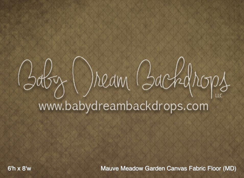 Mauve Meadow Garden Canvas Fabric Floor (MD)