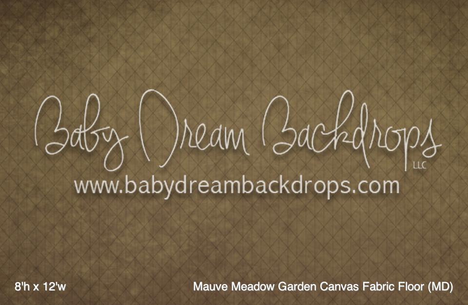 Mauve Meadow Garden Canvas Fabric Floor (MD)