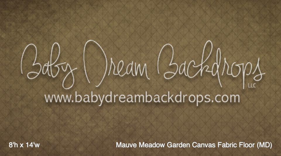 Mauve Meadow Garden Canvas Fabric Floor (MD)