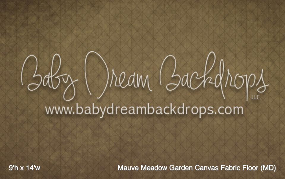 Mauve Meadow Garden Canvas Fabric Floor (MD)