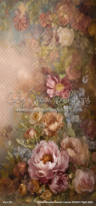 Mauve Meadow Garden Canvas SKINNY Right (MD)