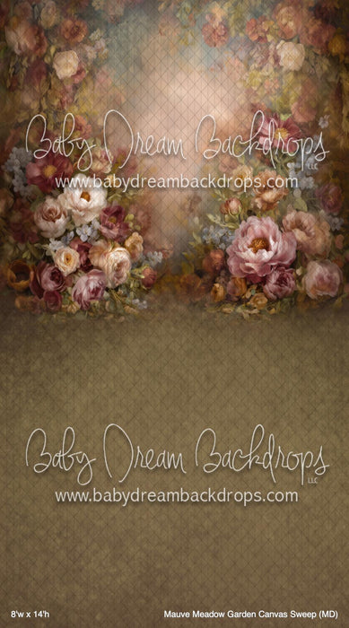 Mauve Meadow Garden Canvas Sweep (MD)