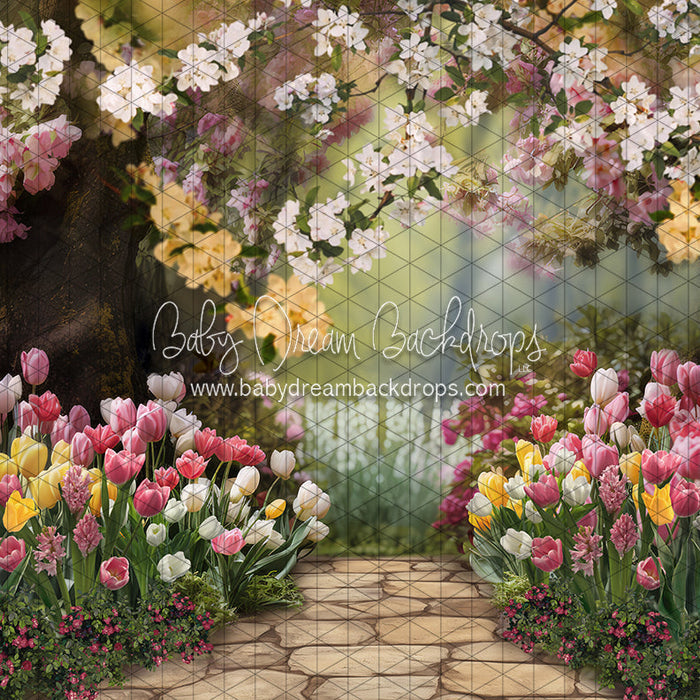 May Flowers Path (JA) — Baby Dream Backdrops