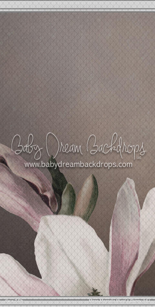 Mega Magnolia Mural 1 Skinny (HL)