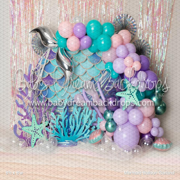 X Drop Mermaid Balloon Garland (BM)