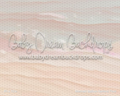 Mermaid Balloon Garland Fabric Floor (BM)