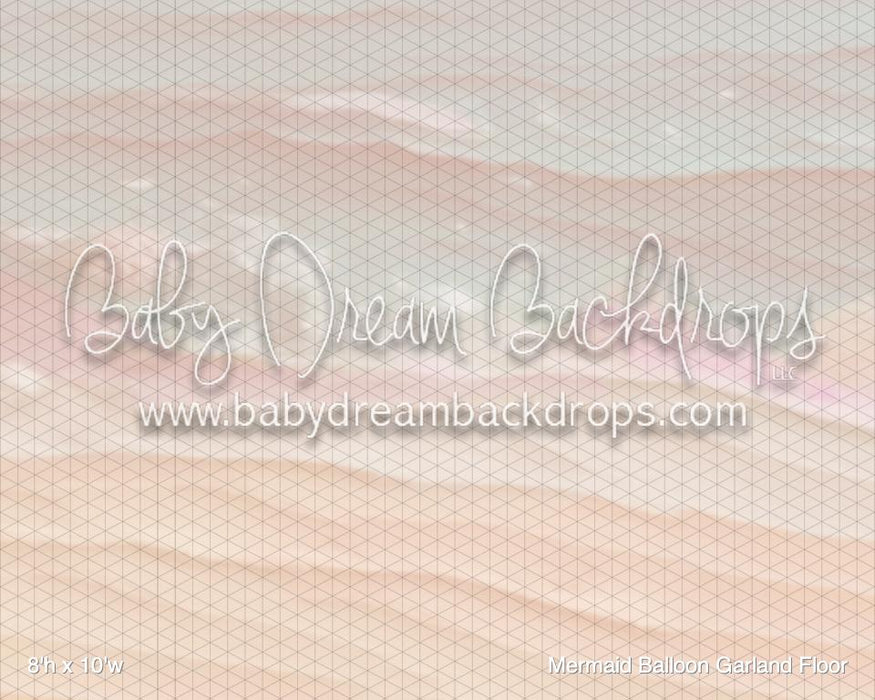 Mermaid Balloon Garland Fabric Floor (BM)