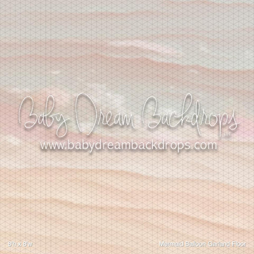 Mermaid Balloon Garland Fabric Floor (BM)