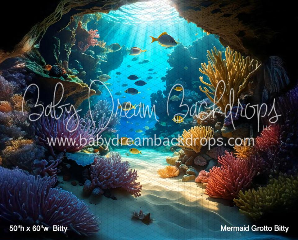 Mermaid Grotto Bitty (BM) — Baby Dream Backdrops