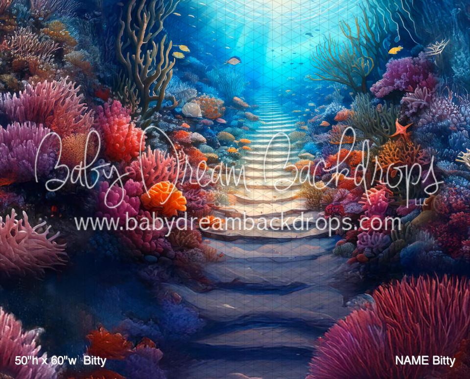 Mermaid Grotto II Bitty (BM) — Baby Dream Backdrops