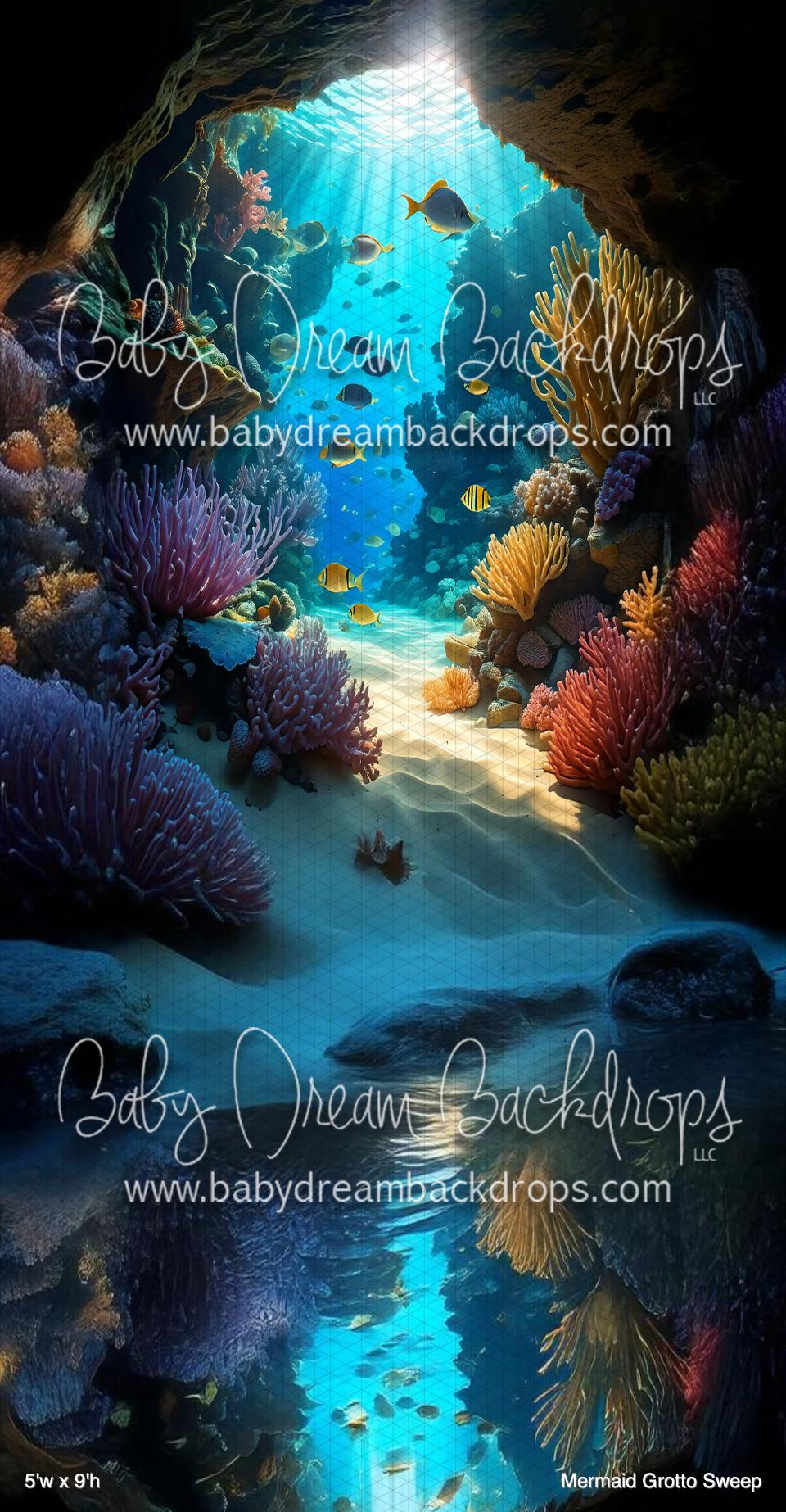 Mermaid Grotto Sweep (BM) — Baby Dream Backdrops