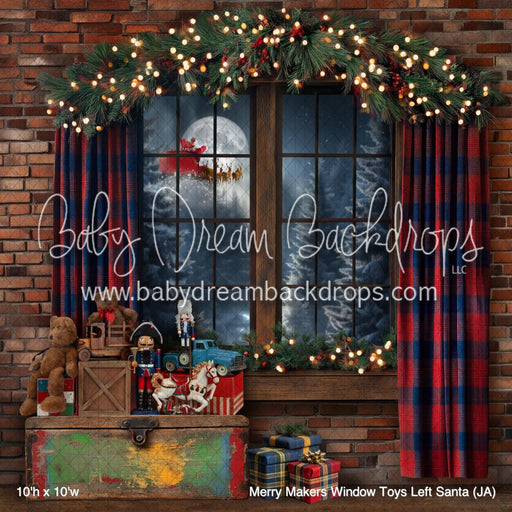 Merry Makers Window Toys Left Santa (JA)
