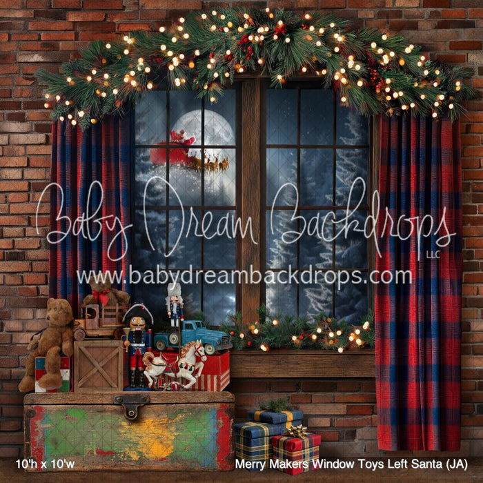 Merry Makers Window Toys Left Santa (JA)