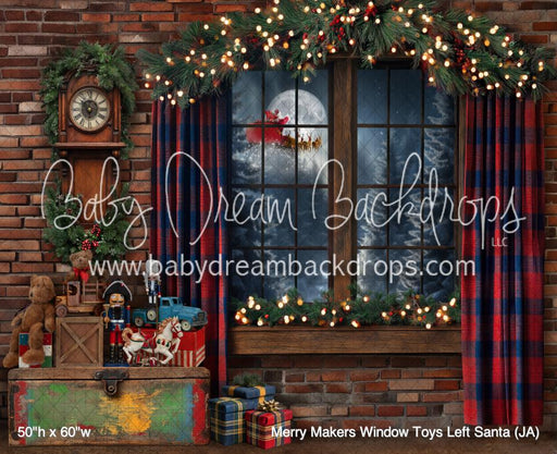 Merry Makers Window Toys Left Santa (JA)