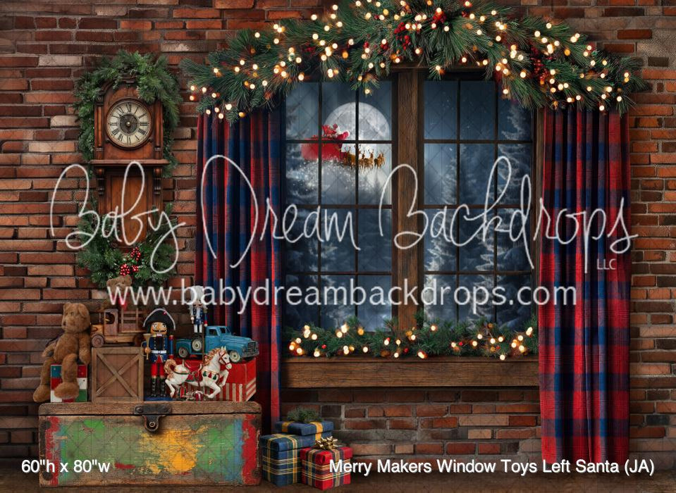 Merry Makers Window Toys Left Santa (JA)