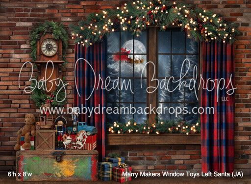 Merry Makers Window Toys Left Santa (JA)