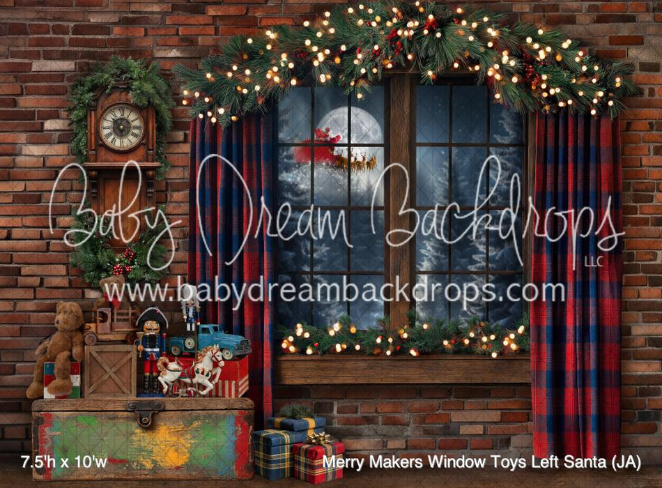 Merry Makers Window Toys Left Santa (JA)