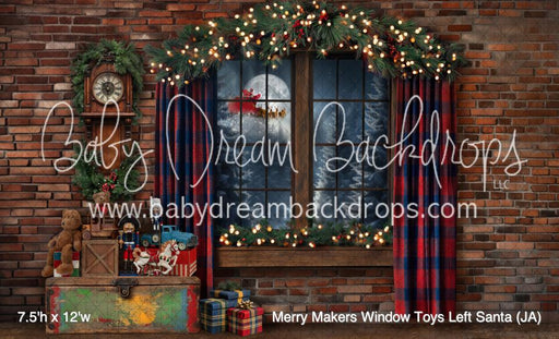 Merry Makers Window Toys Left Santa (JA)