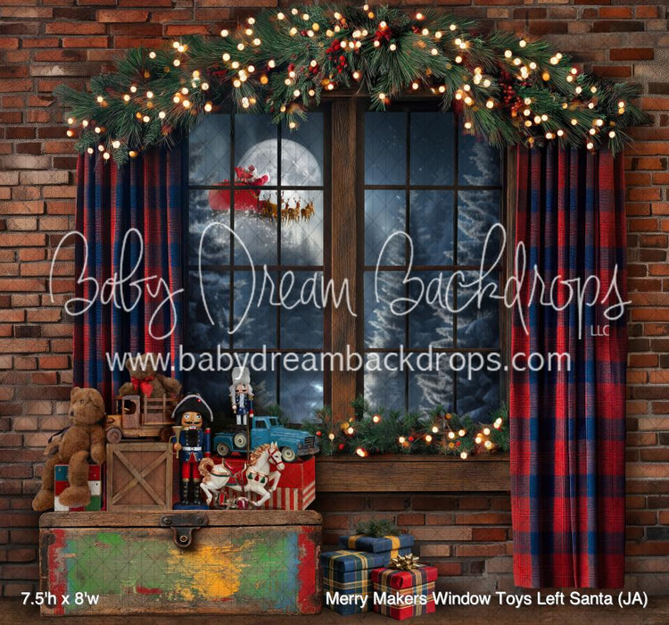 Merry Makers Window Toys Left Santa (JA)