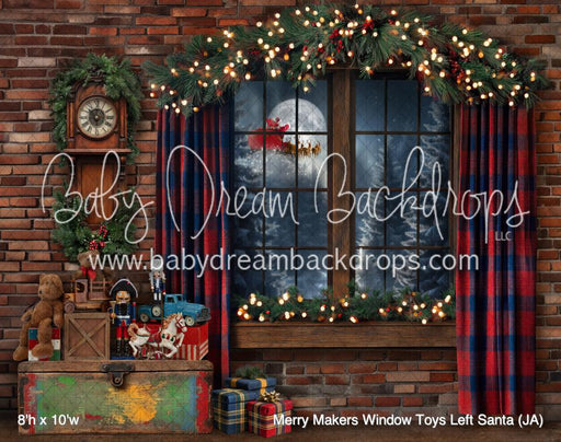 Merry Makers Window Toys Left Santa (JA)