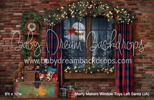 Merry Makers Window Toys Left Santa (JA)