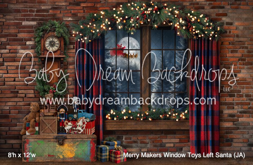 Merry Makers Window Toys Left Santa (JA)