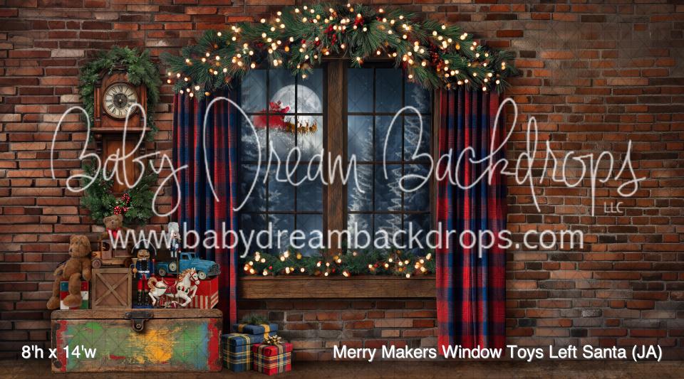 Merry Makers Window Toys Left Santa (JA)