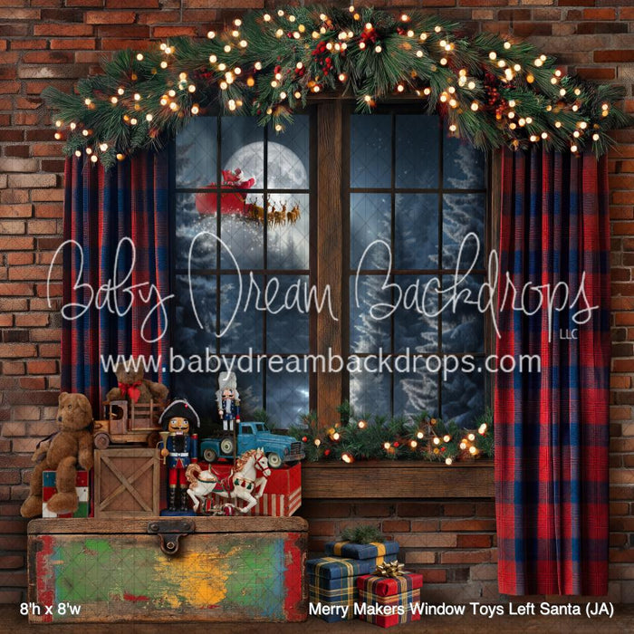 Merry Makers Window Toys Left Santa (JA)