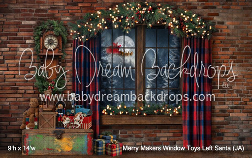 Merry Makers Window Toys Left Santa (JA)