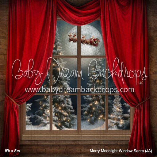 Merry Moonlight Window Santa (JA)