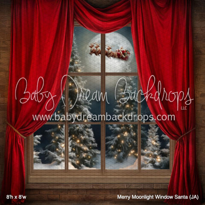 Merry Moonlight Window Santa (JA)
