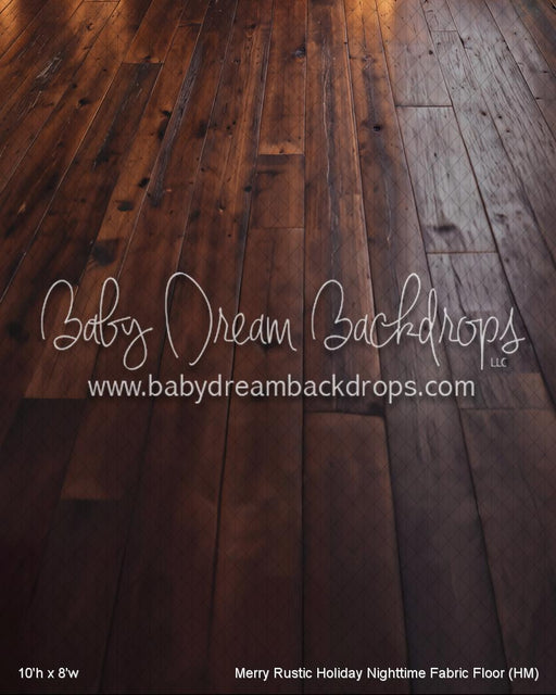 Merry Rustic Holiday Nighttime Fabric Floor (HM)