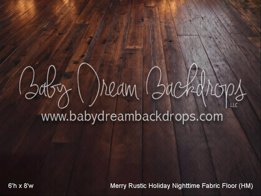 Merry Rustic Holiday Nighttime Fabric Floor (HM)