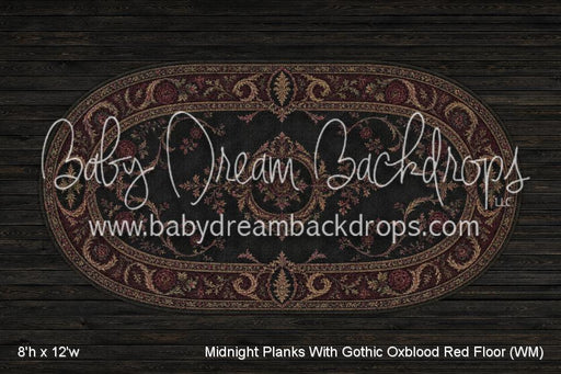 Midnight Planks With Gothic Oxblood Red Floor (WM)