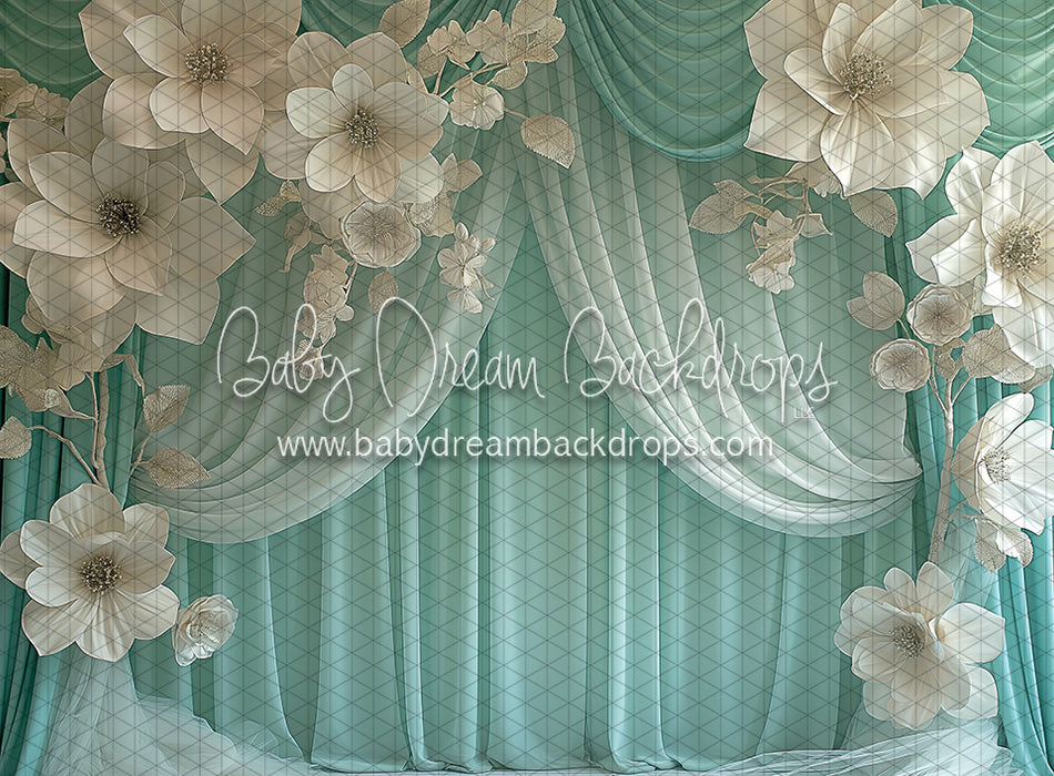 Mint Blooming Drapery (BD)