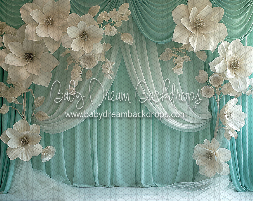 Mint Blooming Drapery (BD)