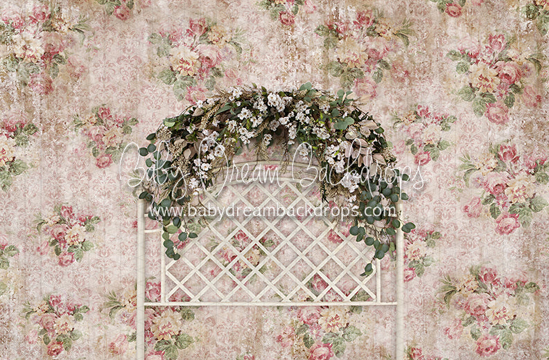 Mommy Spring Tea Pink Headboard (Queen)