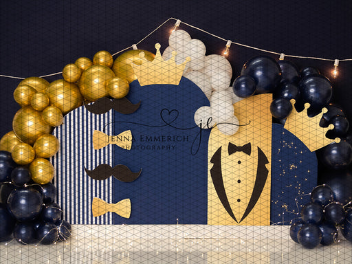 Mr. Onederful Arch Blue, Navy and Gold (JE)