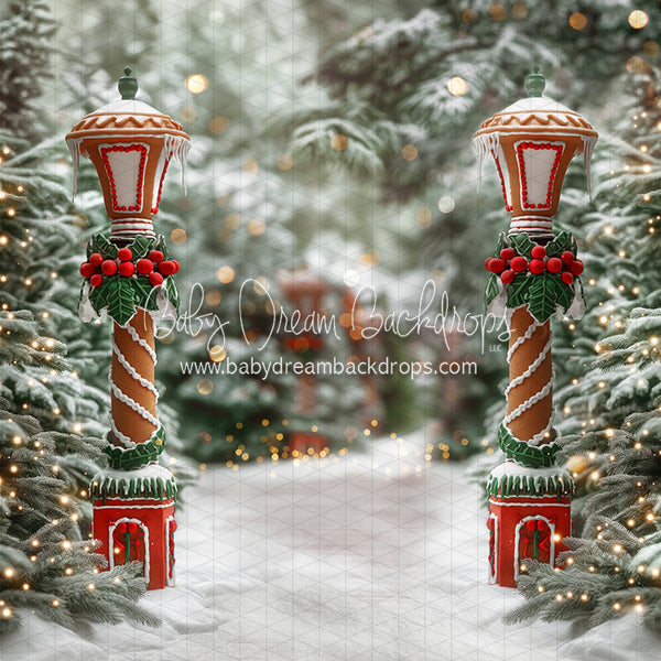 X Drop Mrs. Claus Cottage Path (JA)