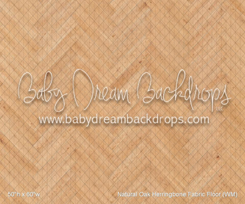 Natural Oak Herringbone Fabric Floor (WM)