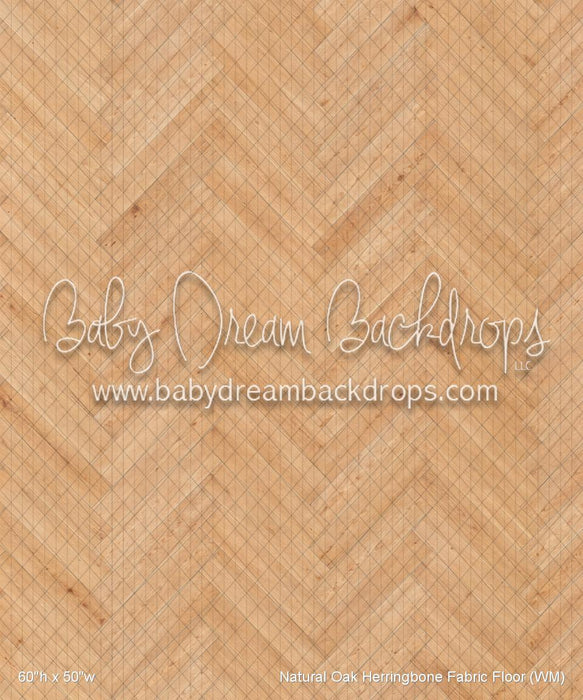 Natural Oak Herringbone Fabric Floor (WM)