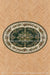 Natural Oak Herringbone with Evergreen Rug Fabric Floor (WM)