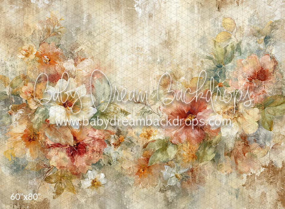Neutral Grunge Florals (CM)