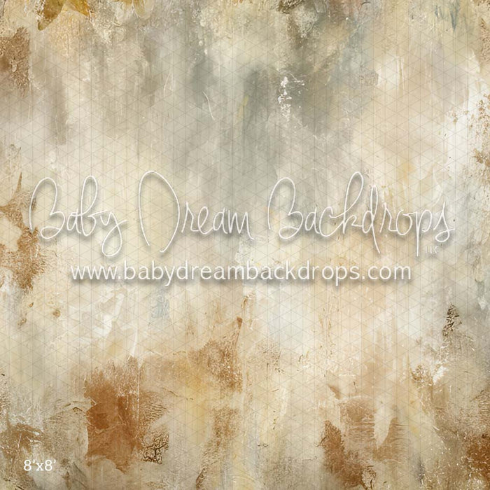 Neutral Grunge Florals Fabric Floor (CM)