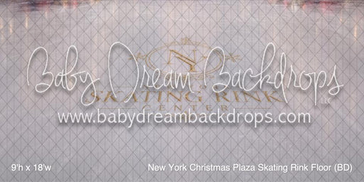 New York Christmas Plaza Skating Rink Fabric Floor (BD)
