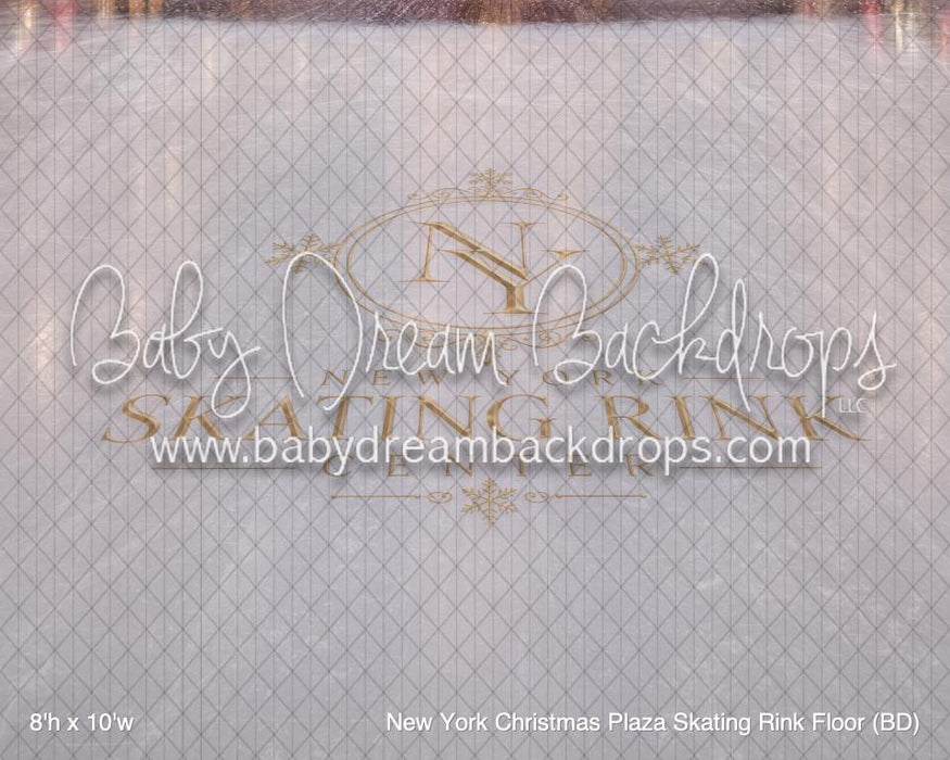 New York Christmas Plaza Skating Rink Fabric Floor (BD)